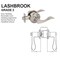 Delaney Hardware DELANEY GR2 500TT-LB-US15 LASHBROOK ENTRY 320820 - alternate 2